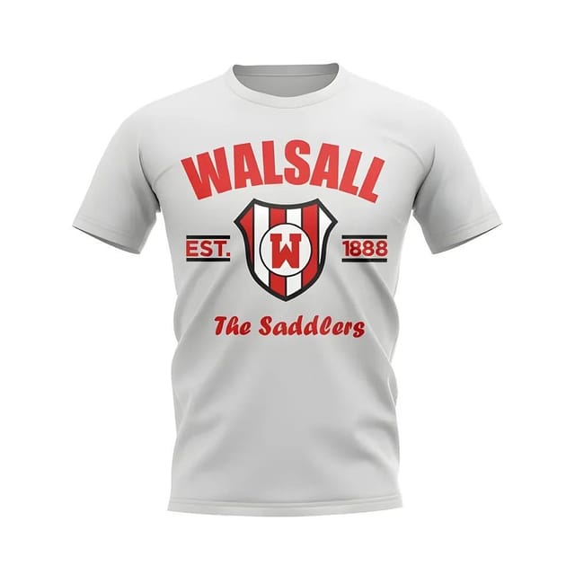 Walsall Walsall Men's Personalised Established Football T-Shirt in White - 2