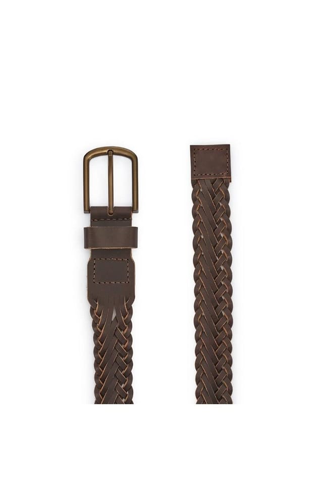 Jones Bootmaker Jones Bootmaker Men's Ulrich Leather Belt in Dark Brown - 3