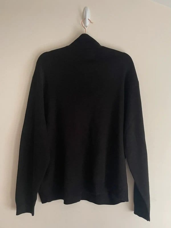 ASOS Design ASOS Design Men’s Oversized Black Polo Knit Sweater M - 1