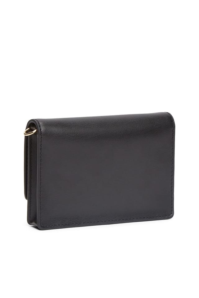 Tommy Hilfiger Tommy Hilfiger Women's TH Icon Card Holder W/Chain Black - 2