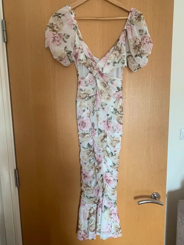 ASOS Floral peep hole dress