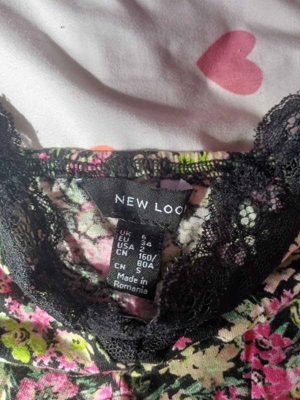 New Look Cute flowers top cami