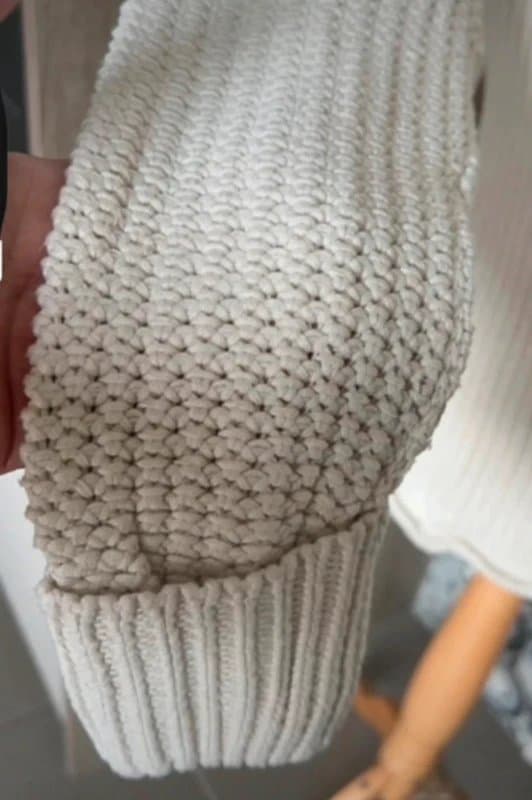 Label Lab Label Lab Beige Cotton Knit Jumper UK 6-8 Minimal Chic