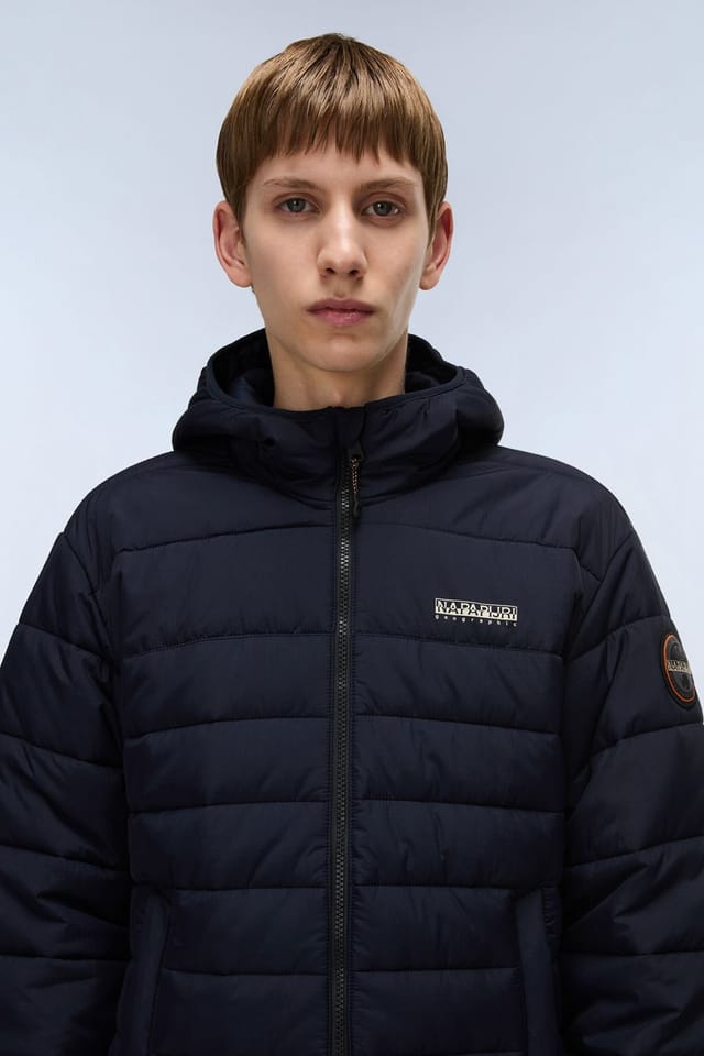Napapijri Napapijri Men's A-Gesar H Light Quilted Jacket Blue Marine in Navy - 2