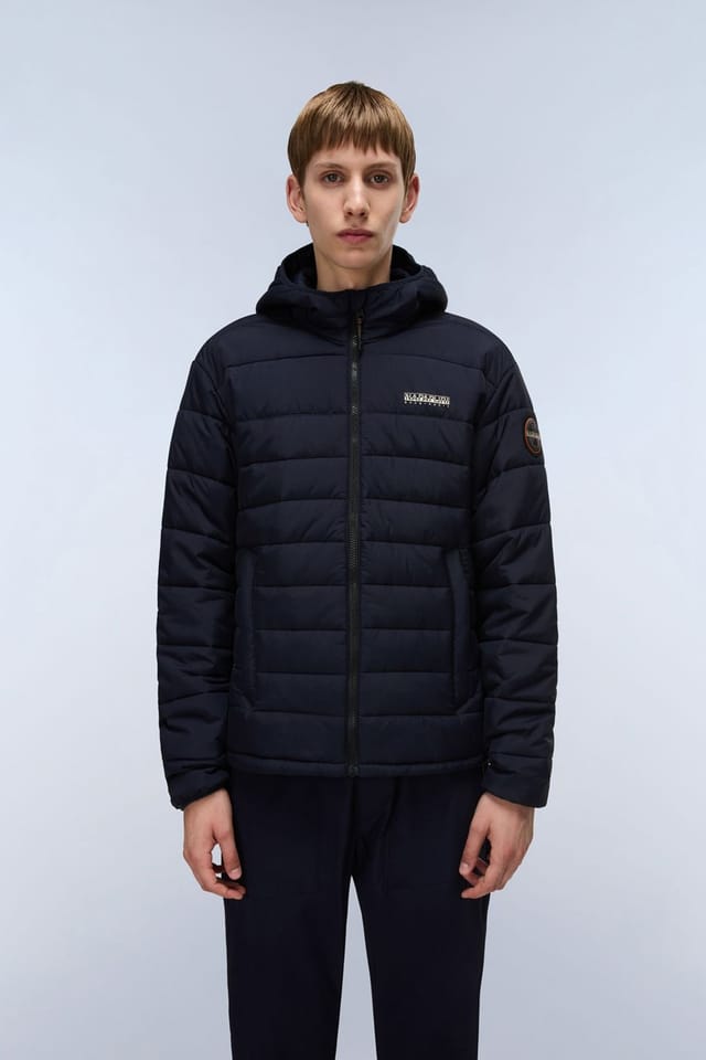 Napapijri Napapijri Men's A-Gesar H Light Quilted Jacket Blue Marine in Navy - 3