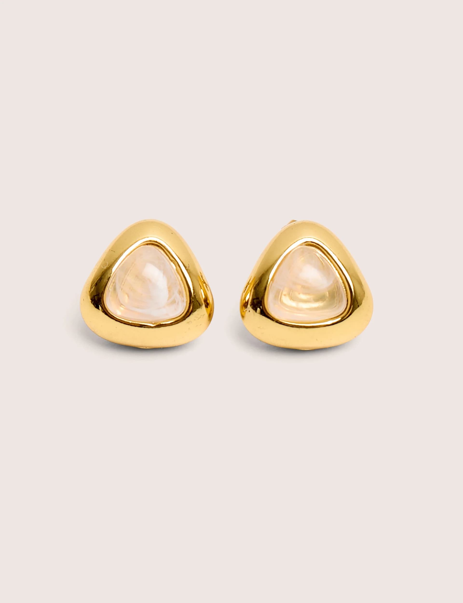 Public Desire Gold Plated Triangle Earrings