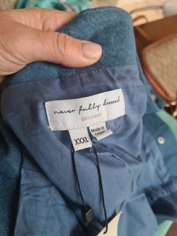 Never Fully Dressed Embroidered denim bomber from Never Fully Dressed