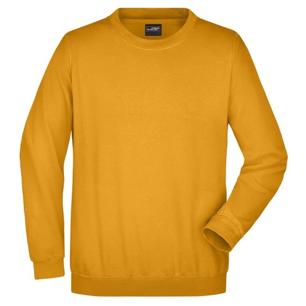 James and Nicholson James and Nicholson Men's Heavy Sweatshirt in Mustard
