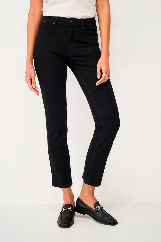 Crew Clothing Crew Clothing Women's Straight Leg Jean Black - 2