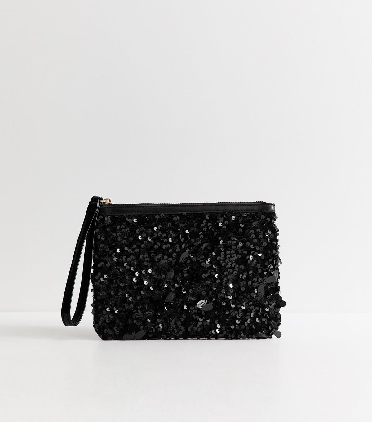 New Look Black Teardrop Sequin Embellished Pouch New Look