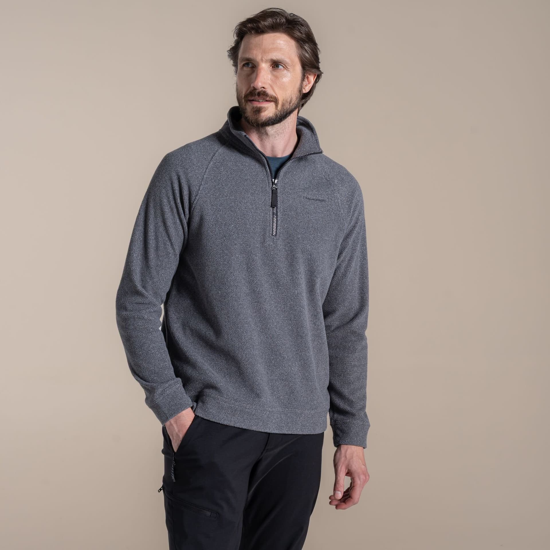 Craghoppers Craghoppers Men's Charlston Half Zip Fleece in Grey