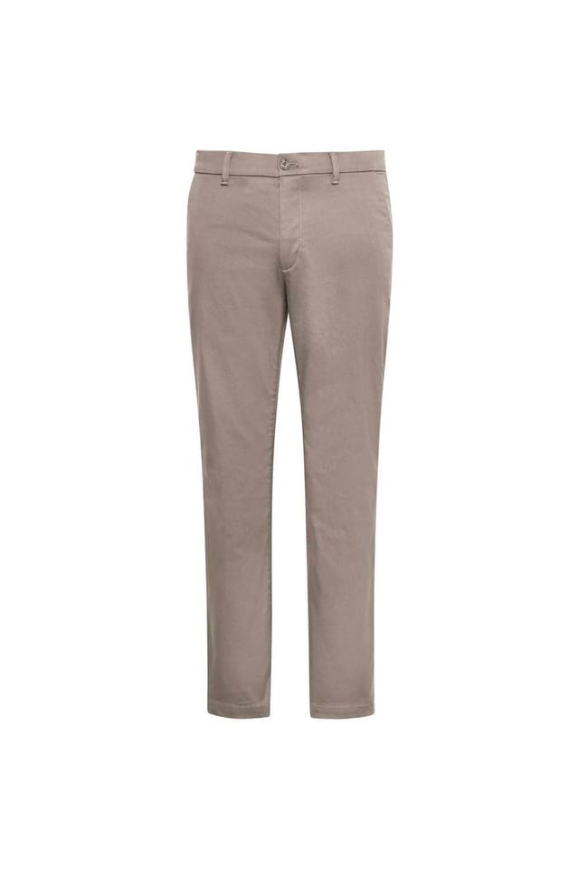 Calvin Klein Calvin Klein Men's Slim Refined Cotton Stretch Trouser Vintage Khaki - 2