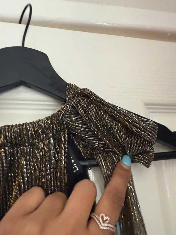 H&M Black and gold dress