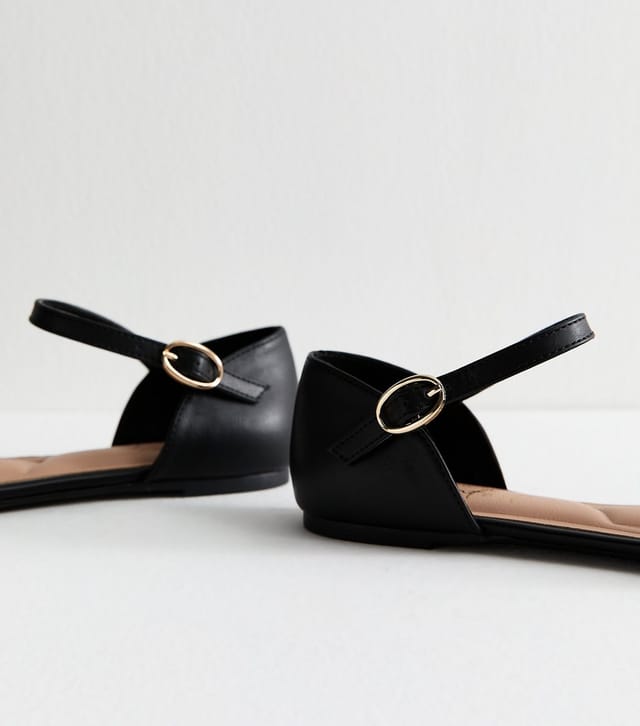 New Look Women's Black Faux Leather Two Part Vegan New Look - 3