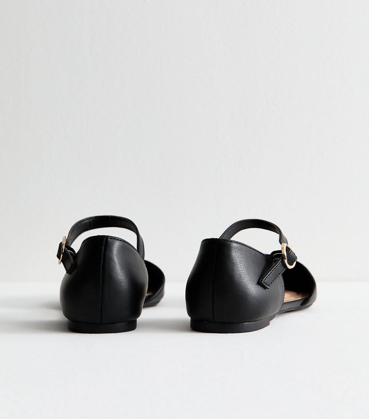 New Look Women's Black Faux Leather Two Part Vegan New Look - 4