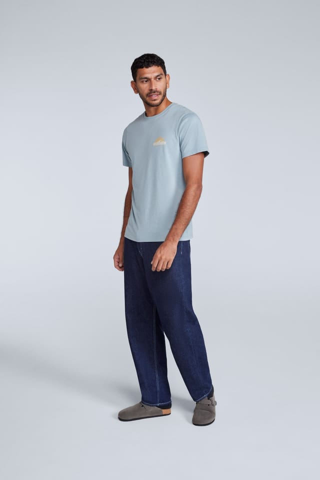 Animal Animal Men's 'Jacob' Short Sleeve Relaxed Fit Lightweight Casual Cotton T-Shirt in Light Blue - 3
