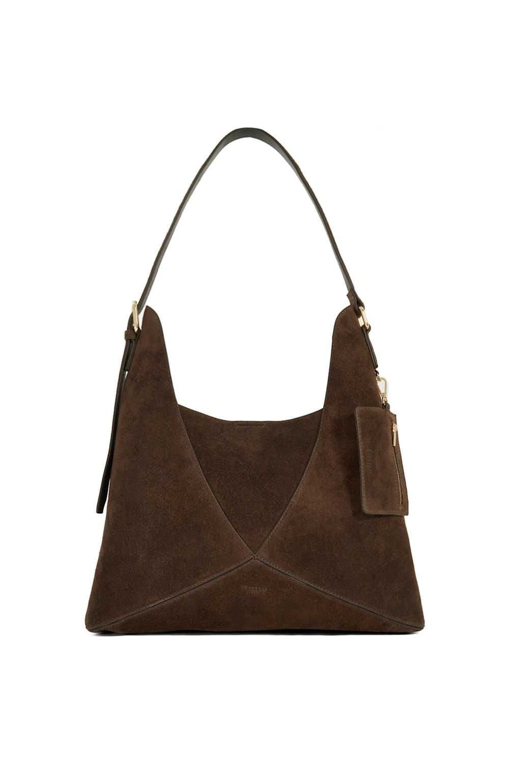 Dune London Dune London Brown Suede Shoulder Bag