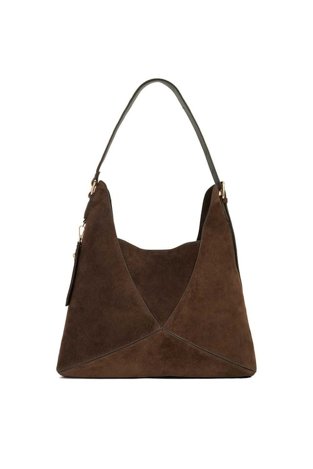 Dune London Dune London Women's 'Dearest' Suede Shoulder Bag in Brown - 2