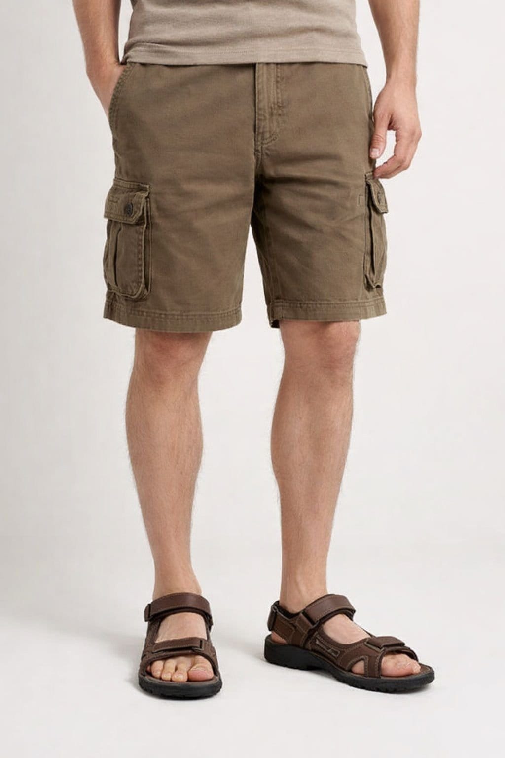 LARANGE LARANGE Men's Men's Brown Outdoor Sandals with Adjustable Straps - Trekking Sandals - 4