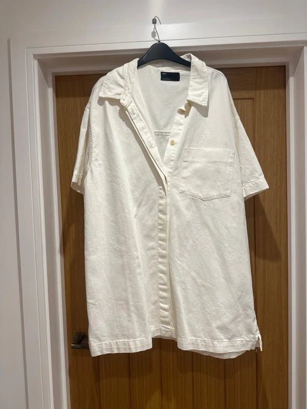 ASOS Large White denim oversized dress