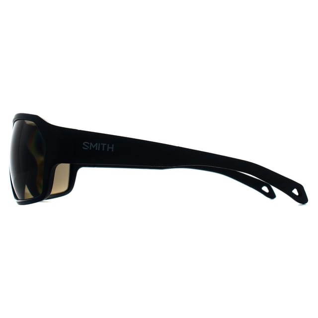 Smith Smith Men's Wrap Matte Black Chromapop Green Polarized Deckboss - 3