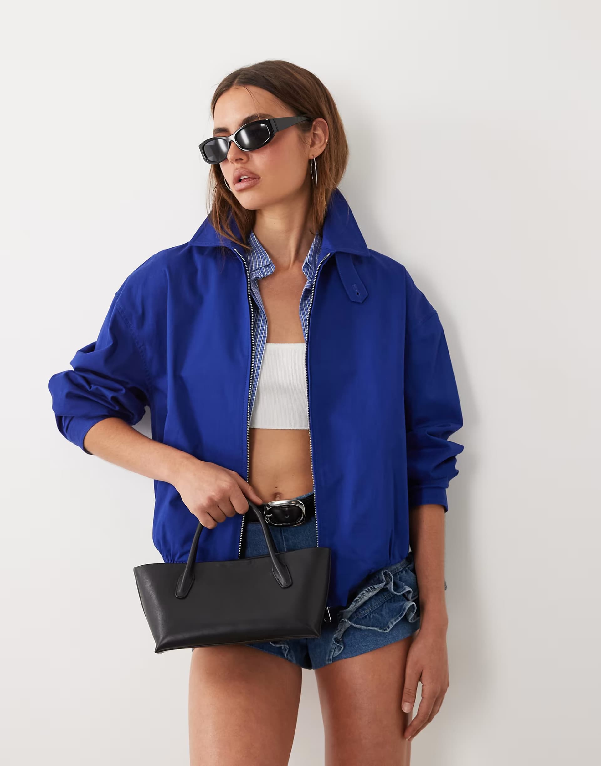 ASOS Mango starring Hailey Bieber classic handbag in black