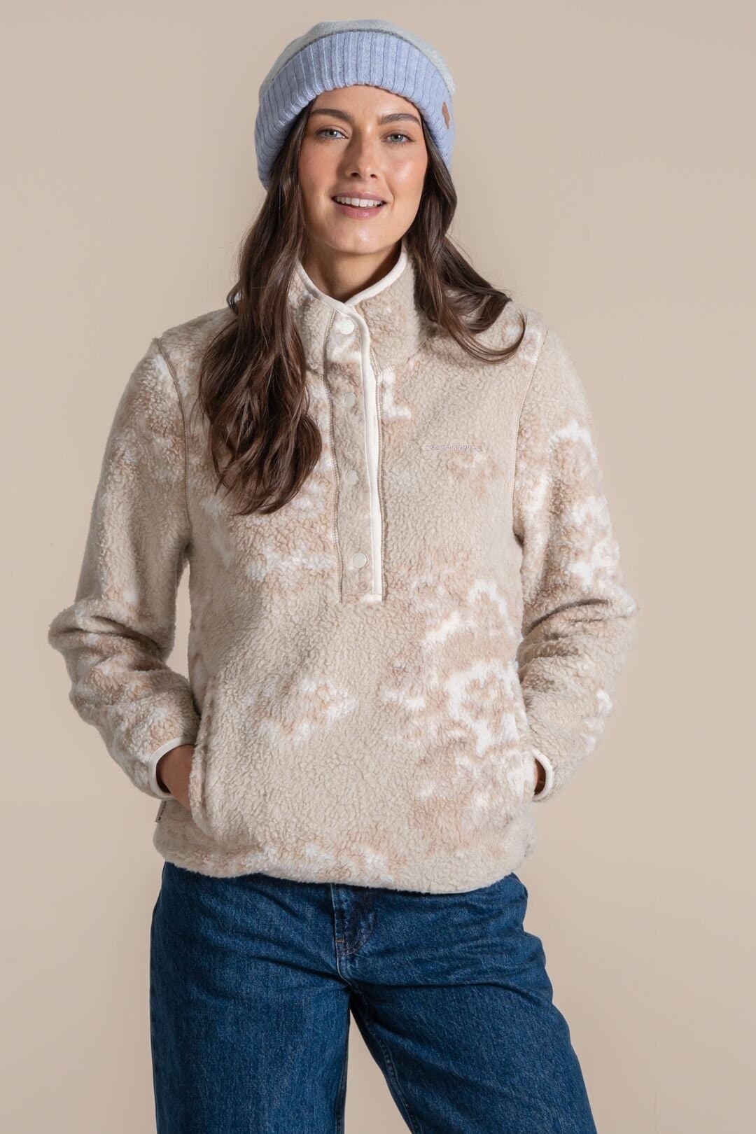 Craghoppers Craghoppers Women's National Trust Rosemary II Overhead Fleece in Beige