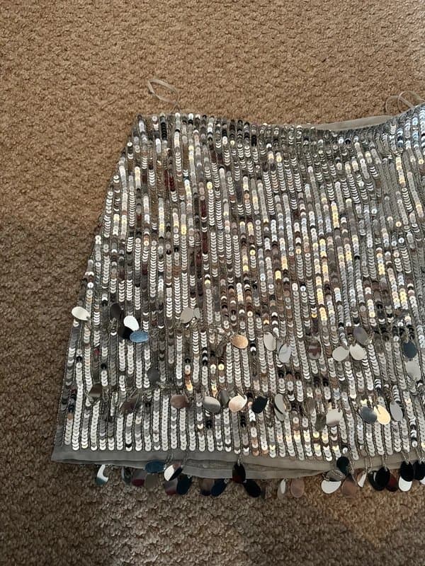 ASOS Design Silver skirt