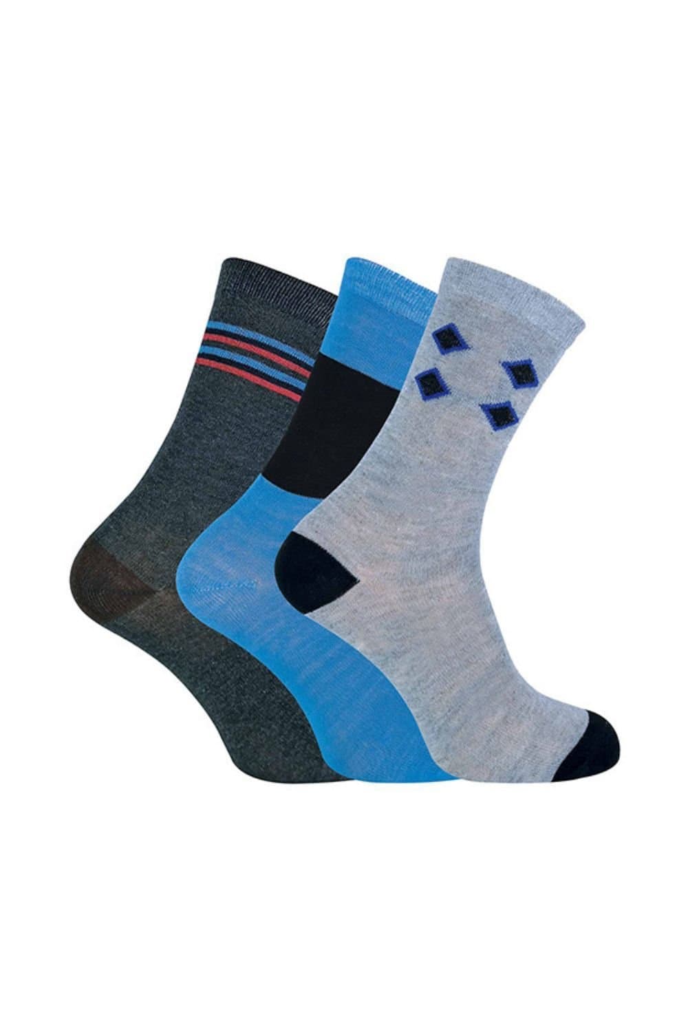 Soxinnabox Soxinnabox Men's 6 Pack Patterned Socks in Grey