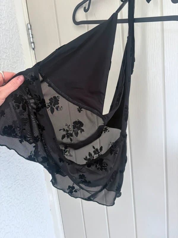 ASOS ASOS mesh floral cami halter top