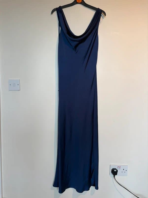 New Look Satin navy dress