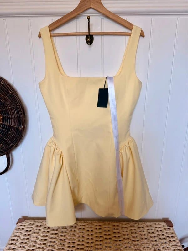 Wanderdoll Wanderdoll Sabrina Lemon Dress