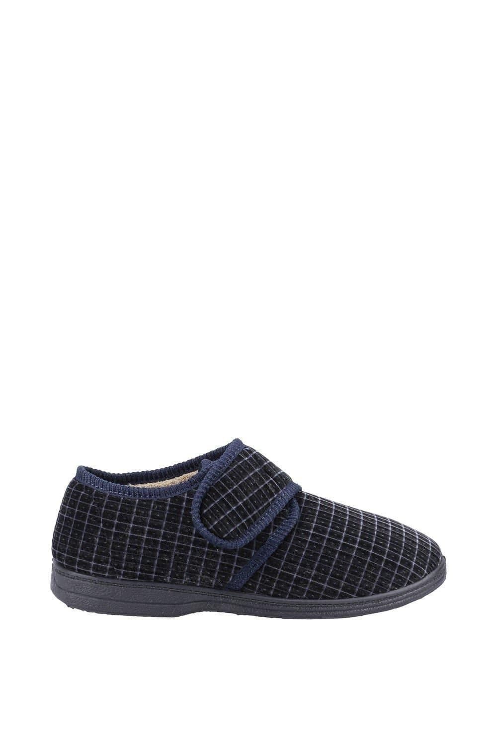 Fleet & Foster Fleet & Foster Men's Sam Touch Fastening Slipper in Navy