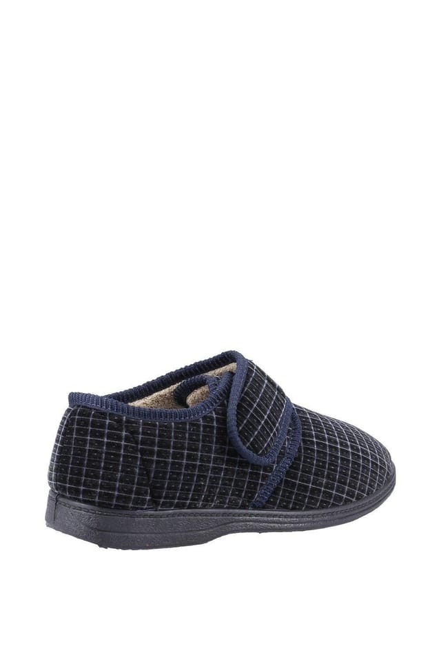 Fleet & Foster Fleet & Foster Men's Sam Touch Fastening Slipper in Navy - 3