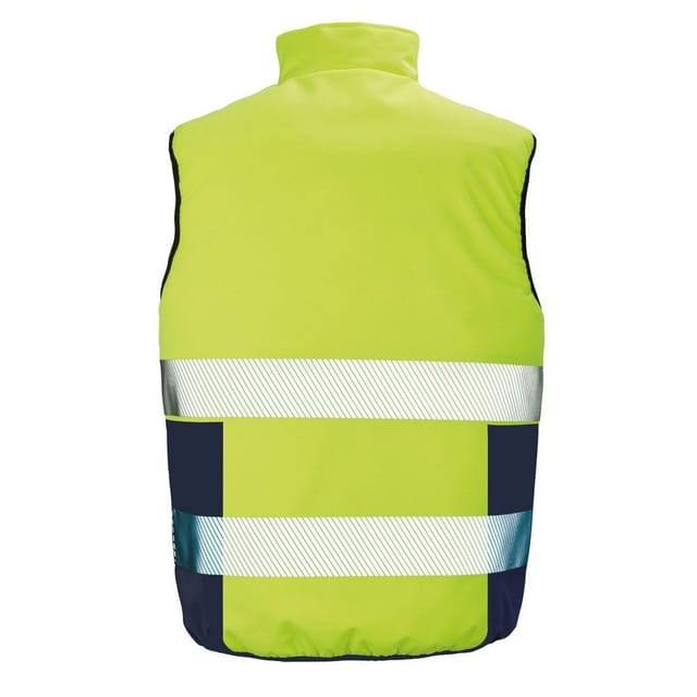 SAFE-GUARD by Result SAFE-GUARD by Result Men's Reversible Soft Padded Gilet in Yellow - 2