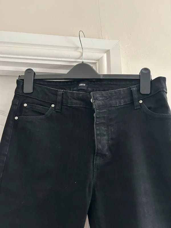 ASOS Men’s asos black straight leg jeans