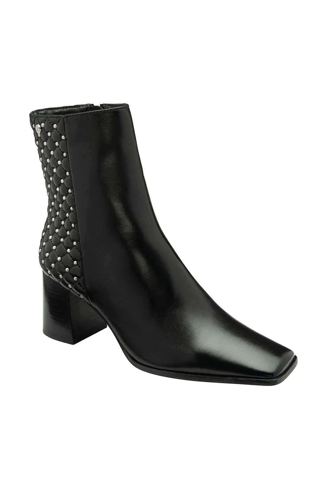 Ravel Ravel Women's Black Leather 'Bann' Heeled Ankle Boots