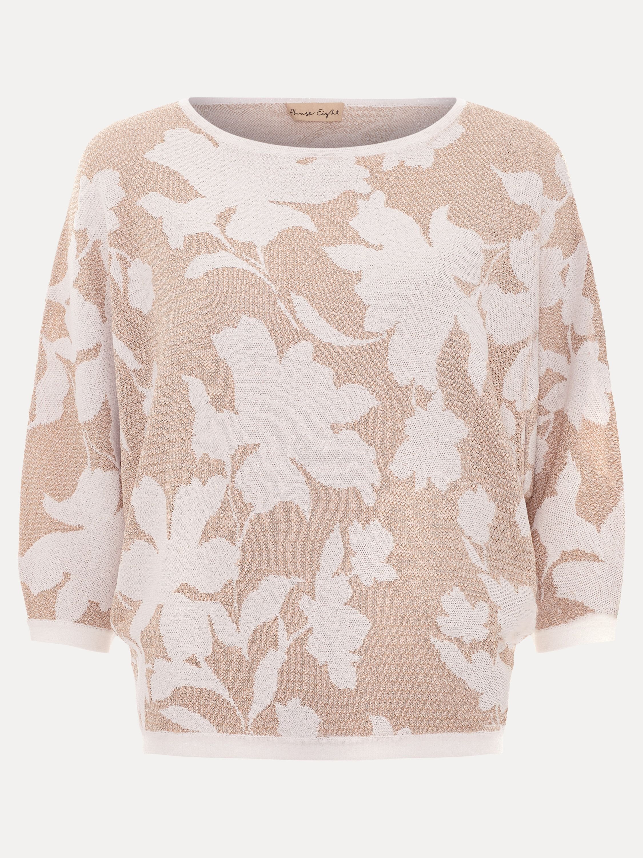 Phase Eight Phase Eight Women's Batwing Knitted Jumper in Light Beige - 2