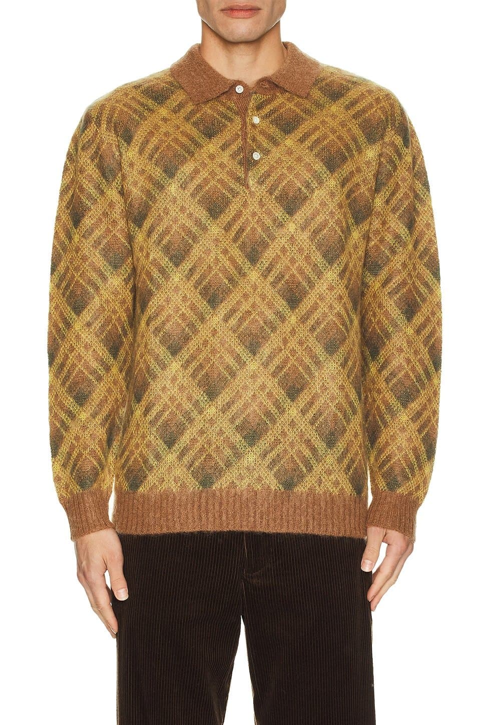 revolve Knit Polo Stripe