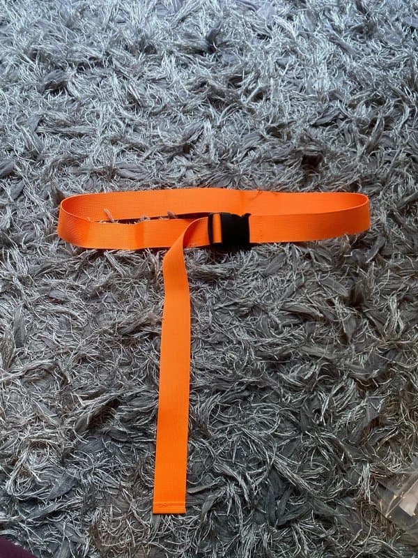 PrettyLittleThing Orange festival fashion belt