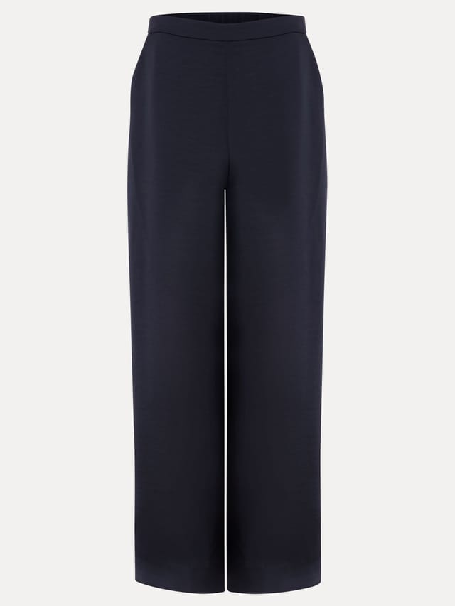 Phase Eight Phase Eight Women's Beccy Satin Trouser in Dark Navy - 2