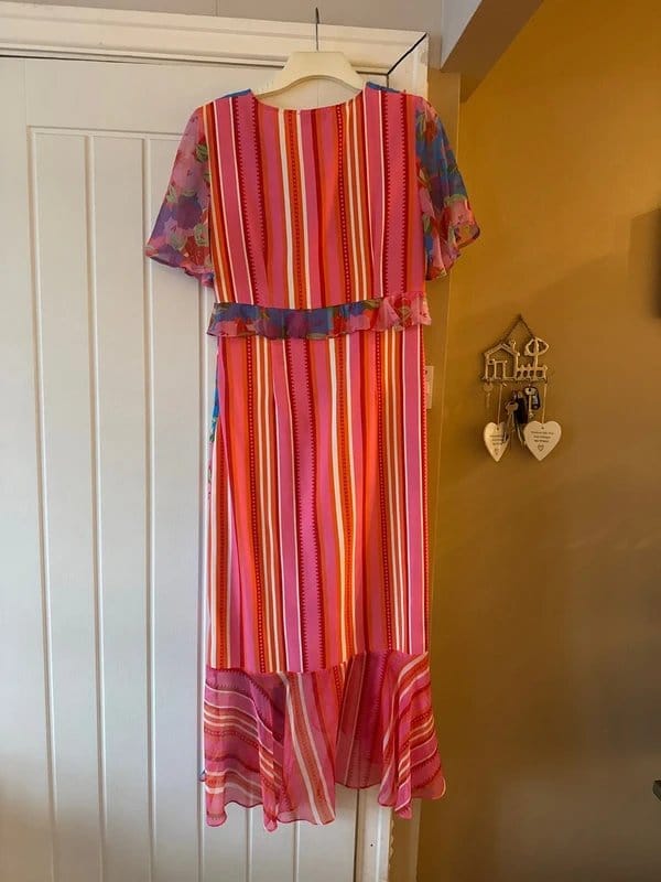 Never Fully Dressed Multi-Coloured Floral Midi Dress