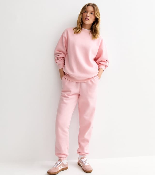 New Look Women's Light Pink Crew Neck Sweatshirt New Look - 2