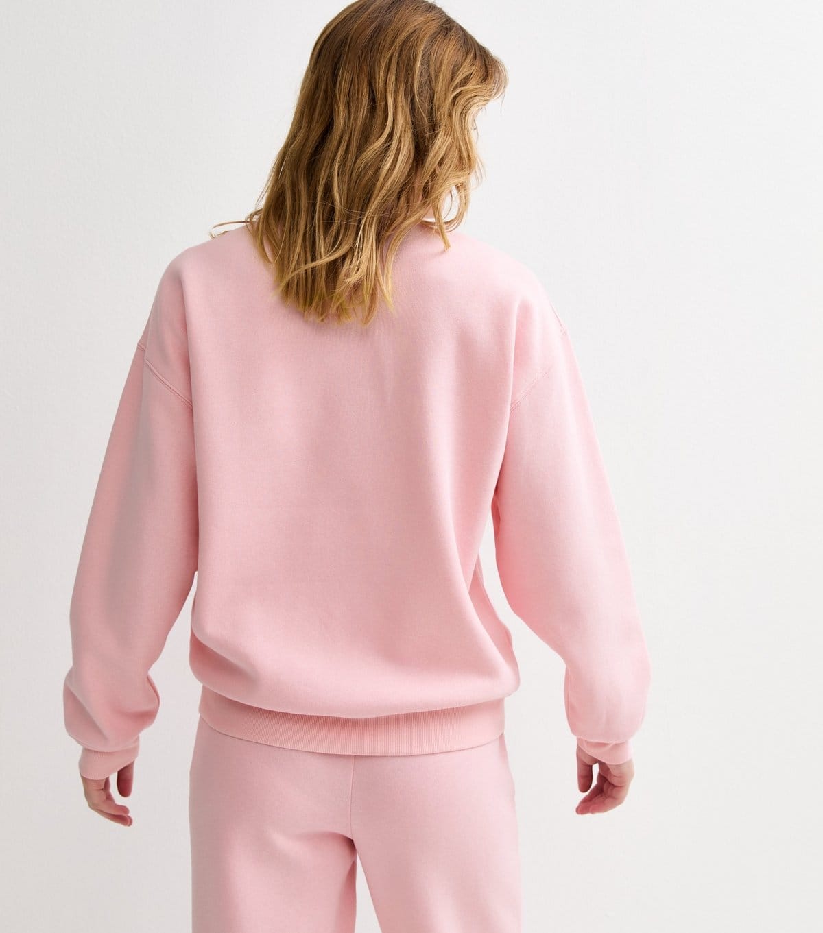 New Look Women's Light Pink Crew Neck Sweatshirt New Look - 4