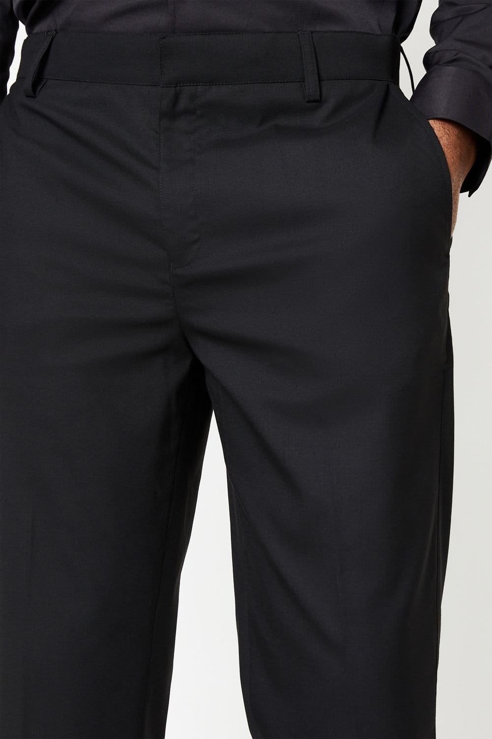 Burton Burton Men's Black Tailored Fit Smart Trousers - 4