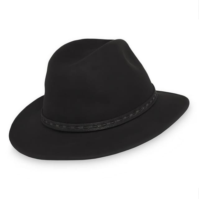 Sunday Afternoons Sunday Afternoons Men's 'Rambler' Packable Water-repellent Wool Felt Hat in Black - 2