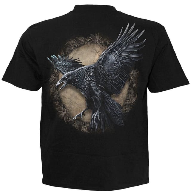 Spiral Spiral Men's RAVEN WISE - T-Shirt Black - 2
