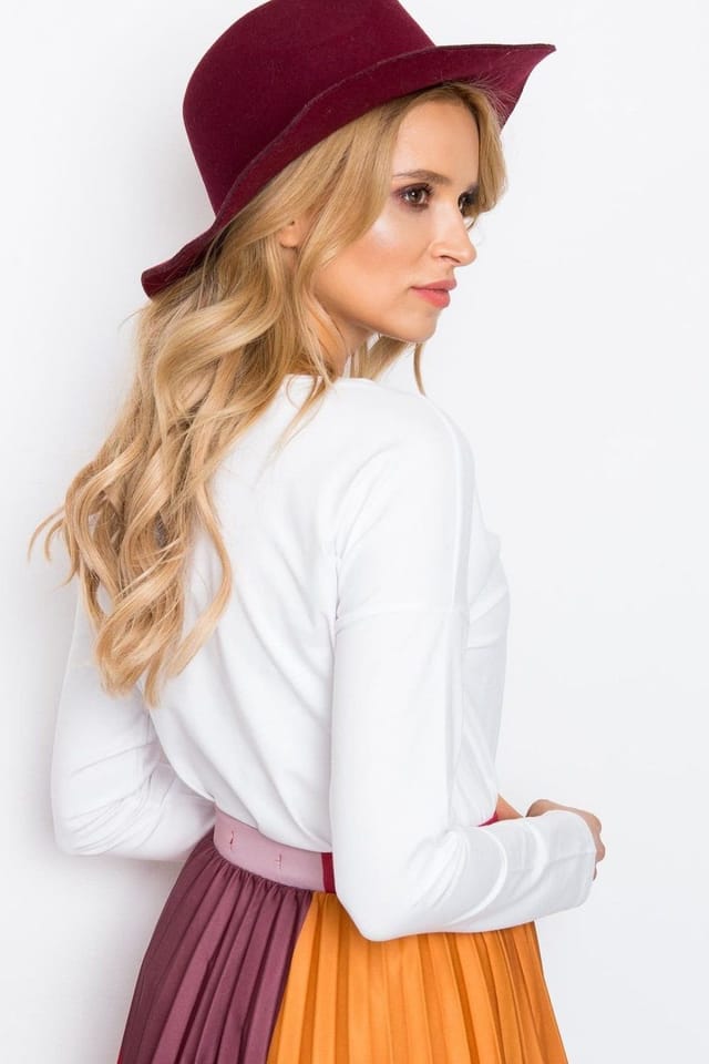 Love Lace Love Lace Women's Simple Long Sleeve Blouse for Versatile Styling Style 161494 in White - 3
