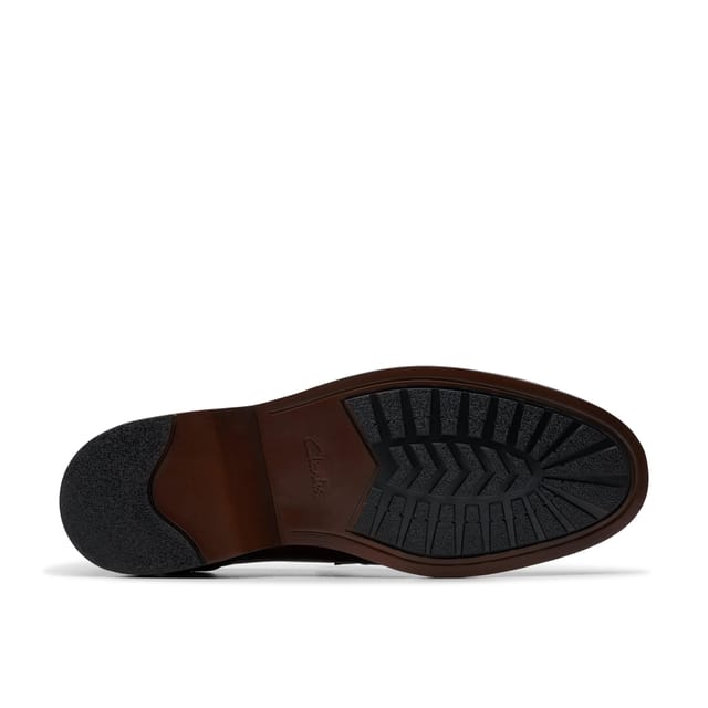 Clarks Clarks Men's Aldwin Step Loafer Mid Tan Leather Loafers, Slip Ons in Brown - 3