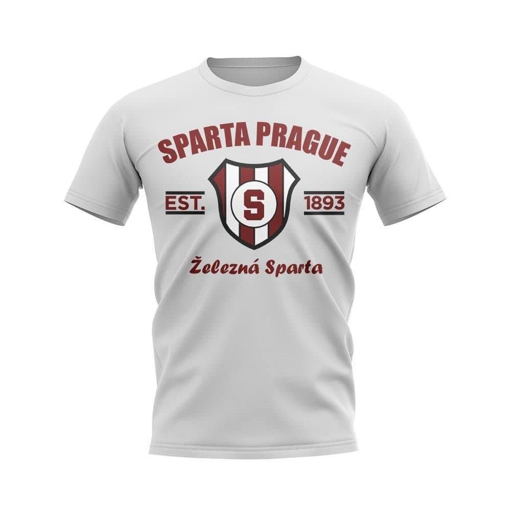Sparta Prague Sparta Prague Men's Personalised Established Football T-Shirt in White